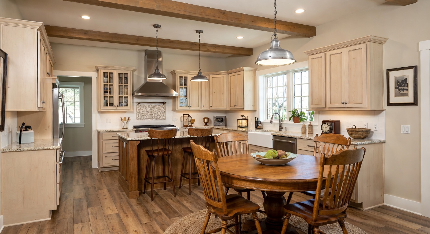 Country Kitchen Design Ideas | AI Interior Design | NewInterior AI