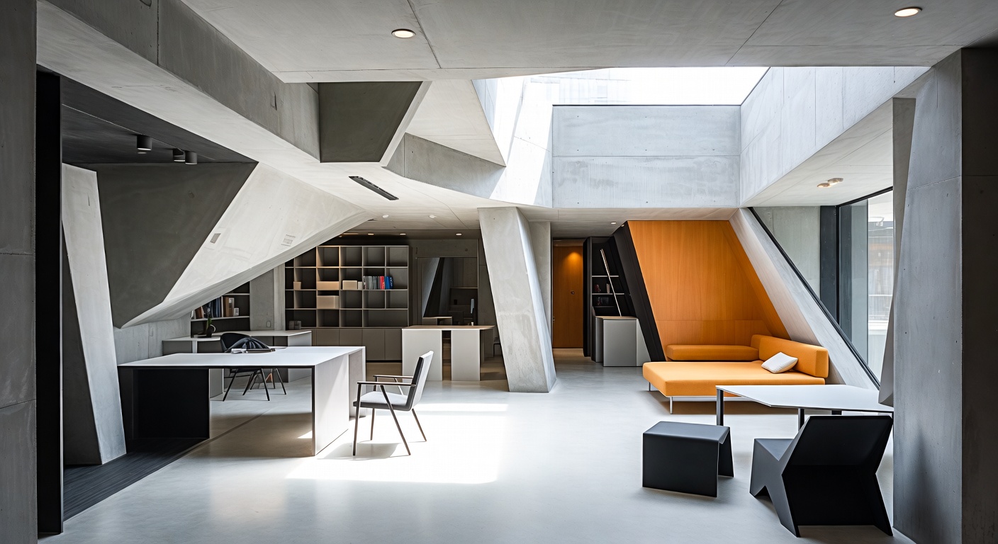 Deconstructivism Workshop Design Ideas | AI Interior Design ...