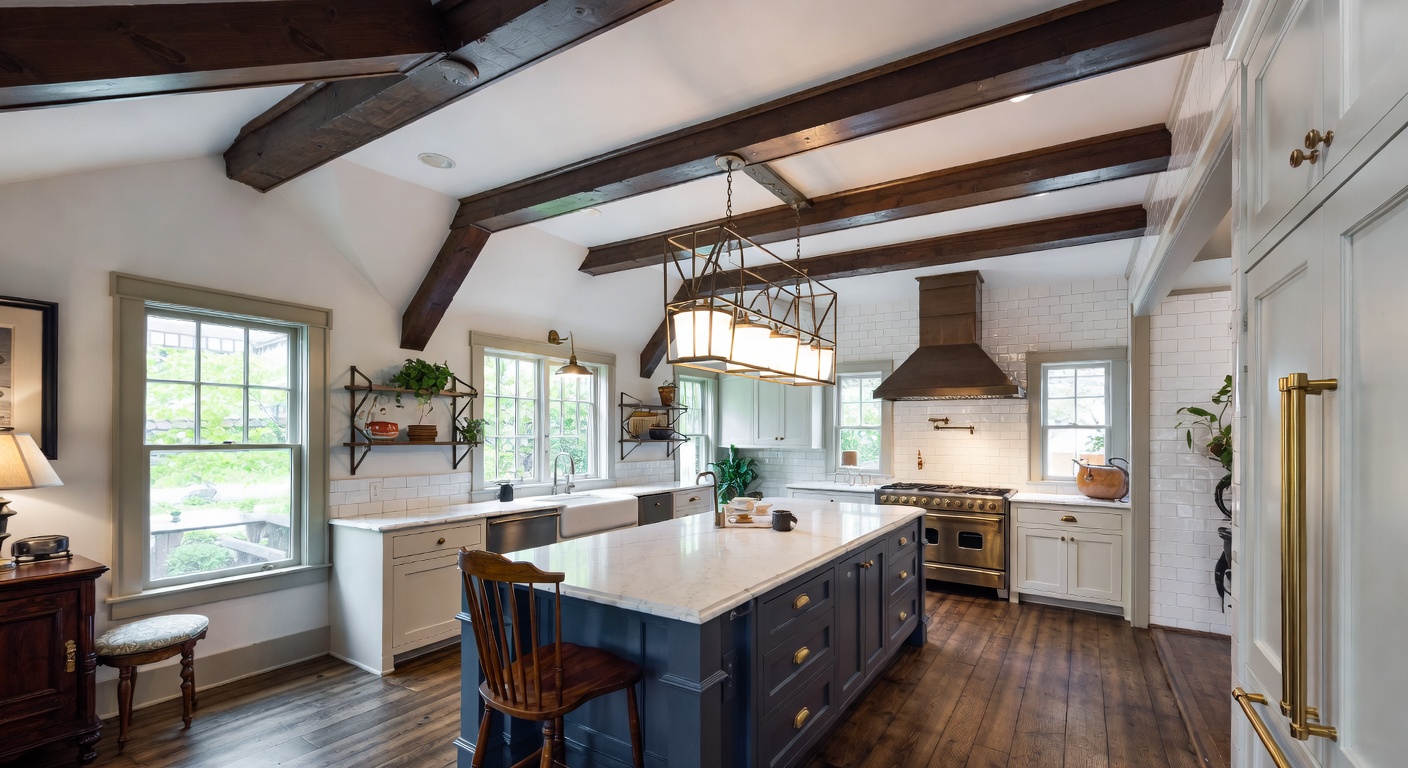 Dutch Colonial Kitchen Design Ideas | AI Interior Design | NewInterior AI