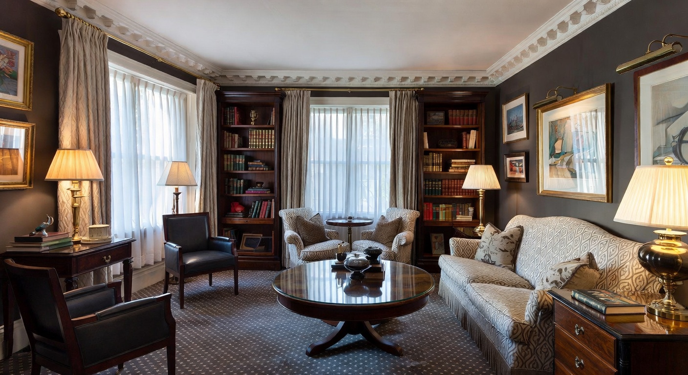 Edwardian Smoking Room / Cigar Lounge Design Ideas | AI Interior Design ...