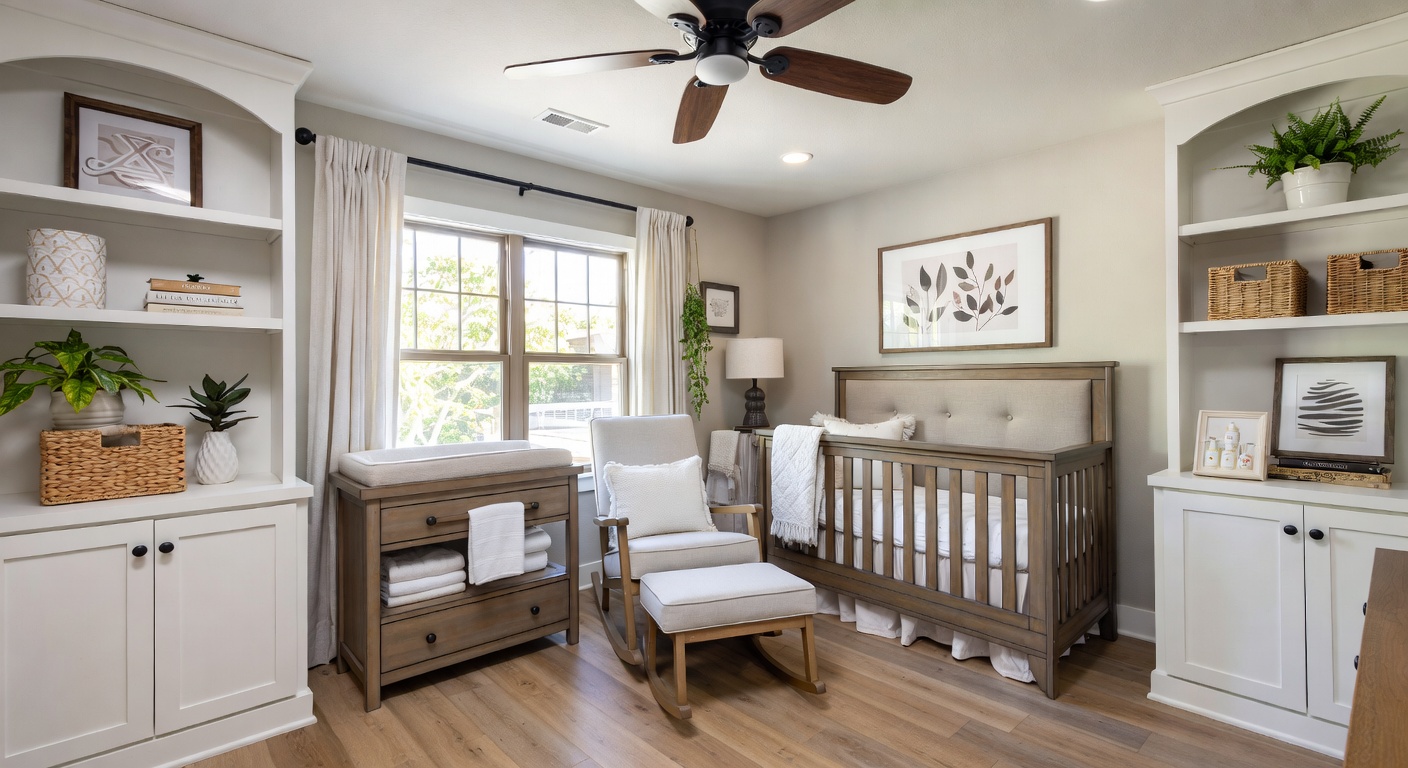 Farmhouse Nursery Design Ideas | AI Interior Design | NewInterior AI