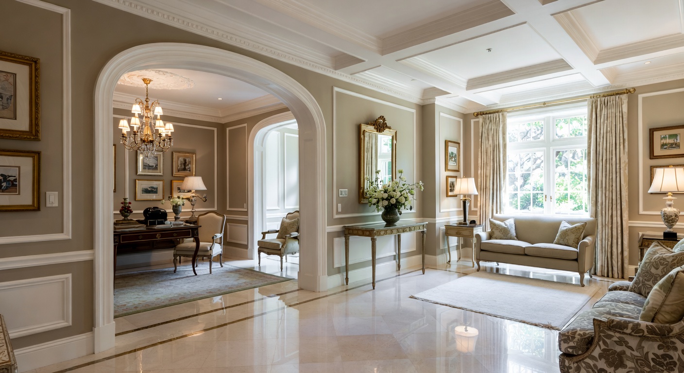 Georgian Entryway Design Ideas | AI Interior Design | NewInterior AI