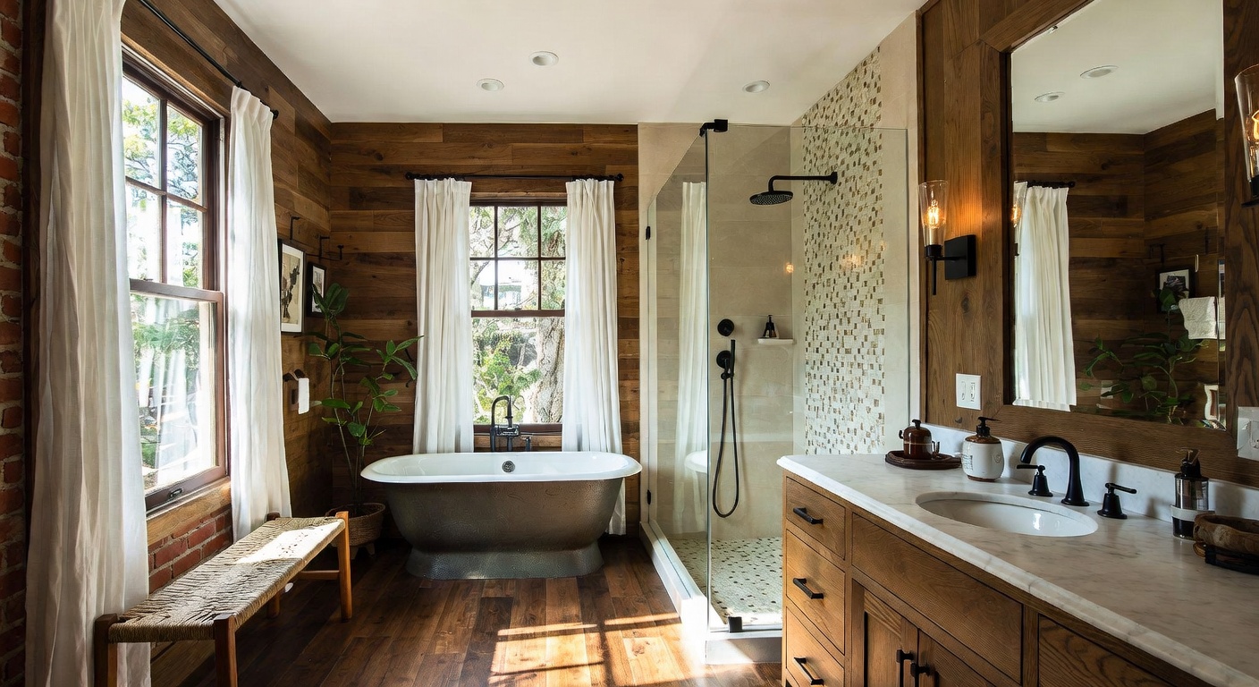 Gorpcore Bathroom Design Ideas | AI Interior Design | NewInterior AI