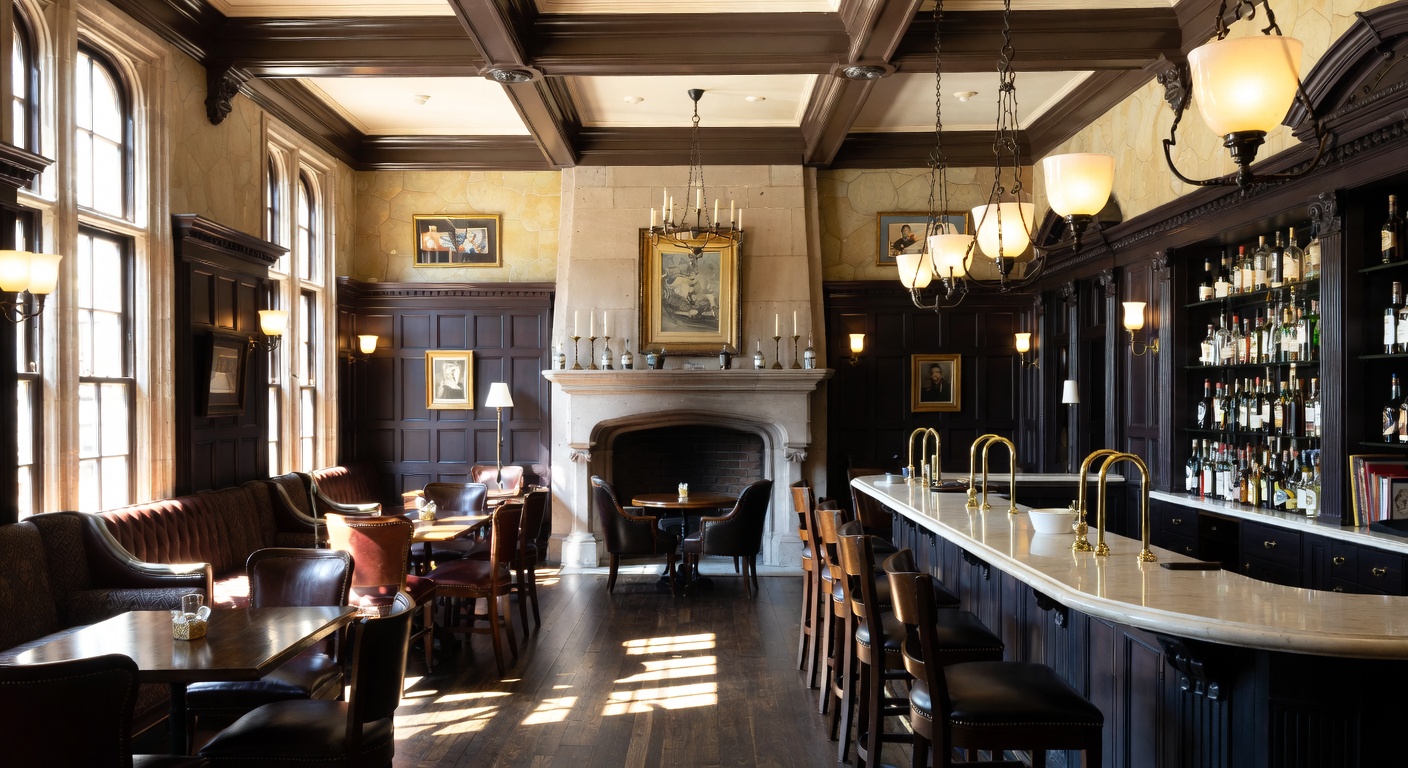 Gothic Revival Bar Room Design Ideas | AI Interior Design | NewInterior AI