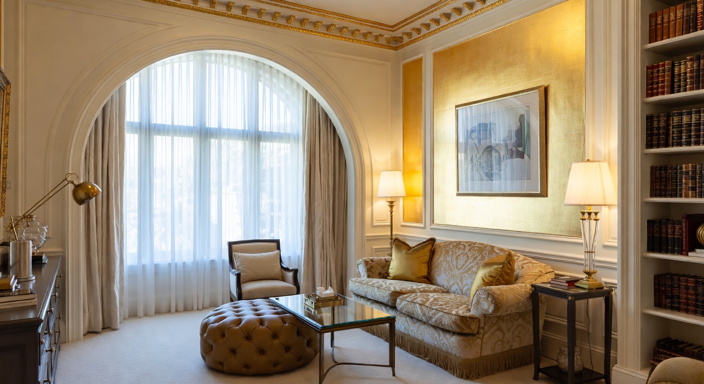 Hollywood Regency Reading Nook Design Ideas | AI Interior Design ...