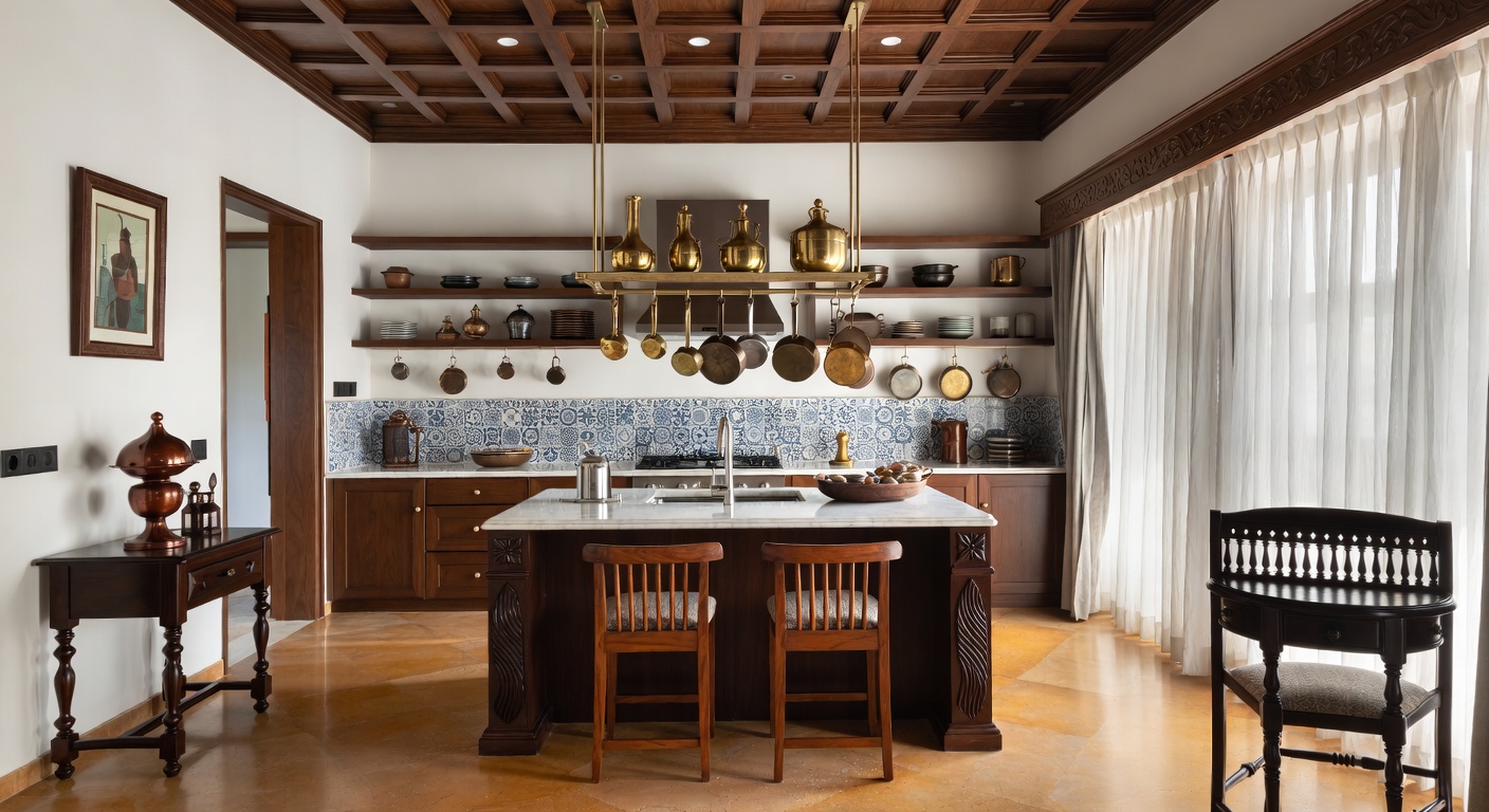 Indian Kitchen Design Ideas | AI Interior Design | NewInterior AI