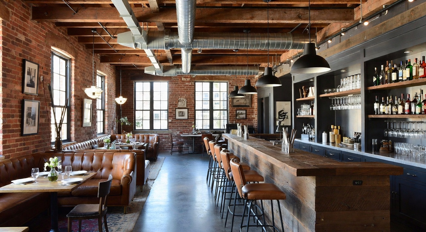Industrial Farmhouse Bar Room Design Ideas | AI Interior Design ...