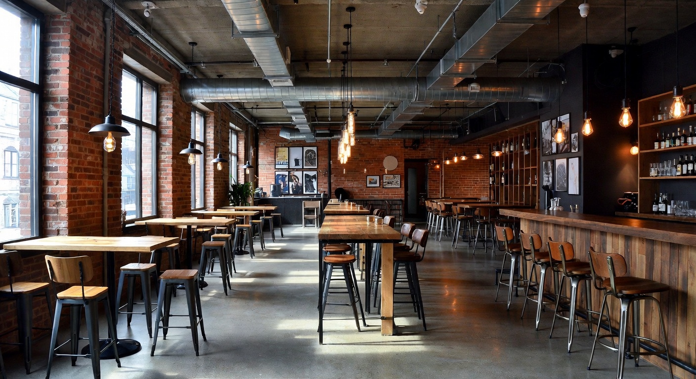 Industrial Bar Room Design Ideas | AI Interior Design | NewInterior AI