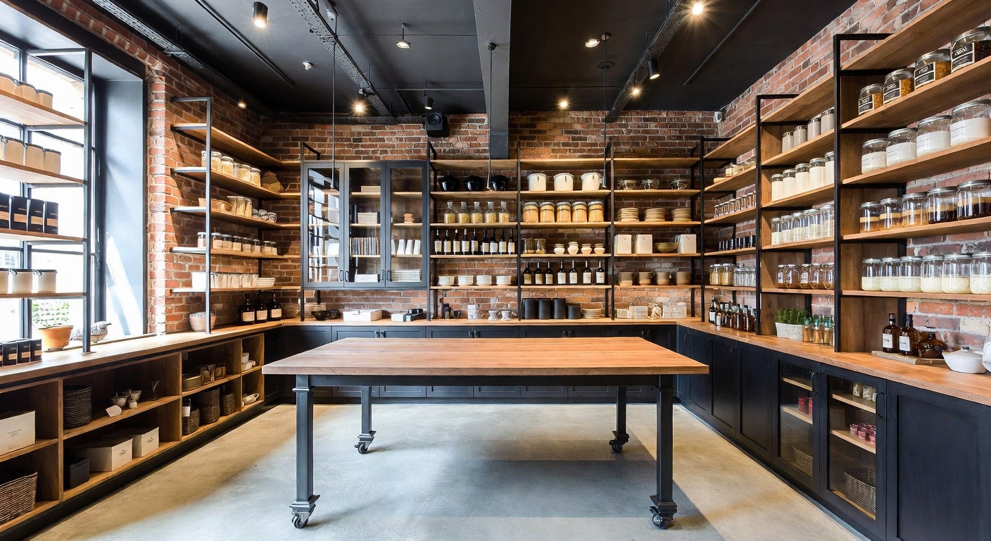 Industrial Pantry Design Ideas | AI Interior Design | NewInterior AI