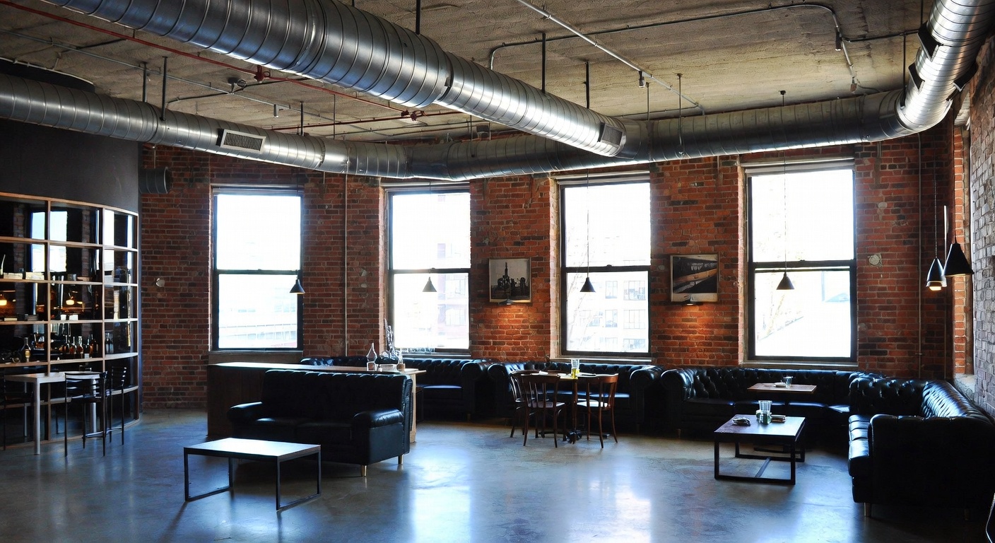 Industrial Smoking Room / Cigar Lounge Design Ideas | AI Interior ...