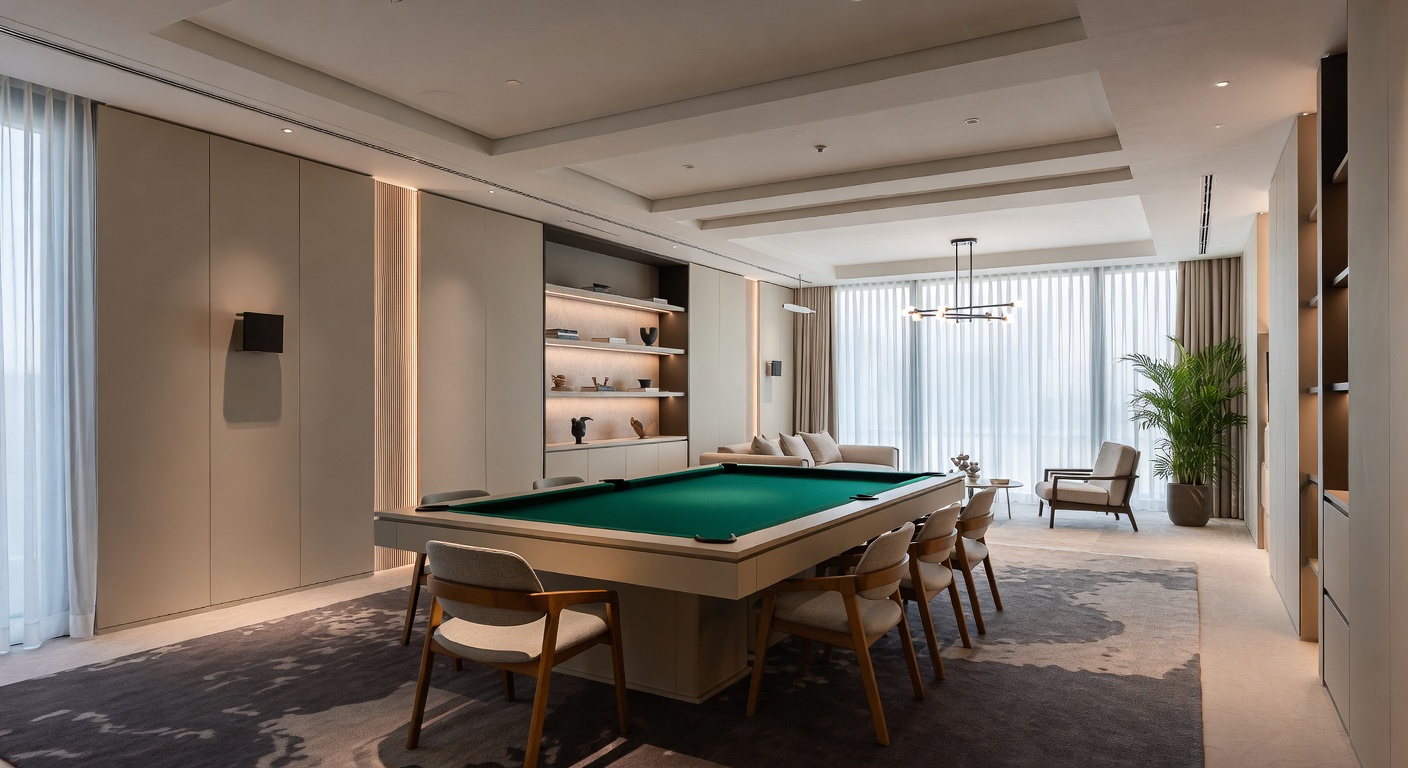 Modern Billiards Room Design Ideas | AI Interior Design | NewInterior AI