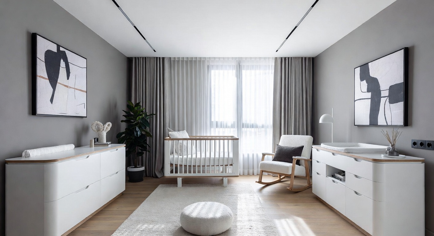 Neo-Futurism Nursery Design Ideas | AI Interior Design | NewInterior AI