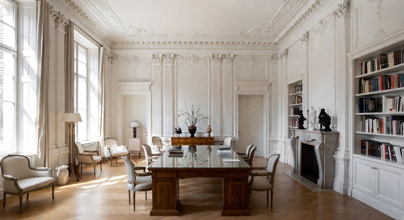 Neoclassical Workshop Design Ideas | AI Interior Design | NewInterior AI