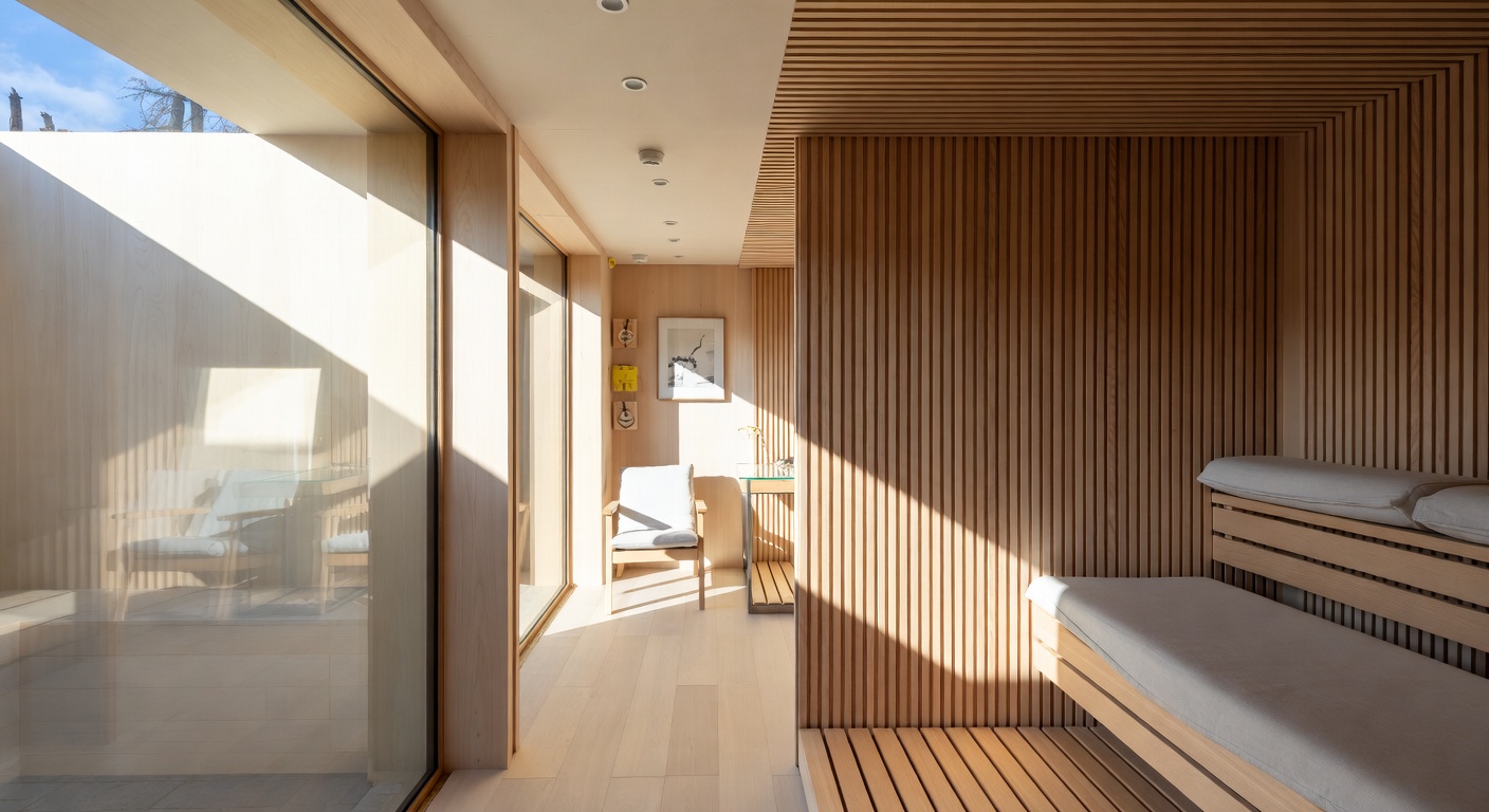 Nordic Sauna / Spa Room Design Ideas | AI Interior Design | NewInterior AI