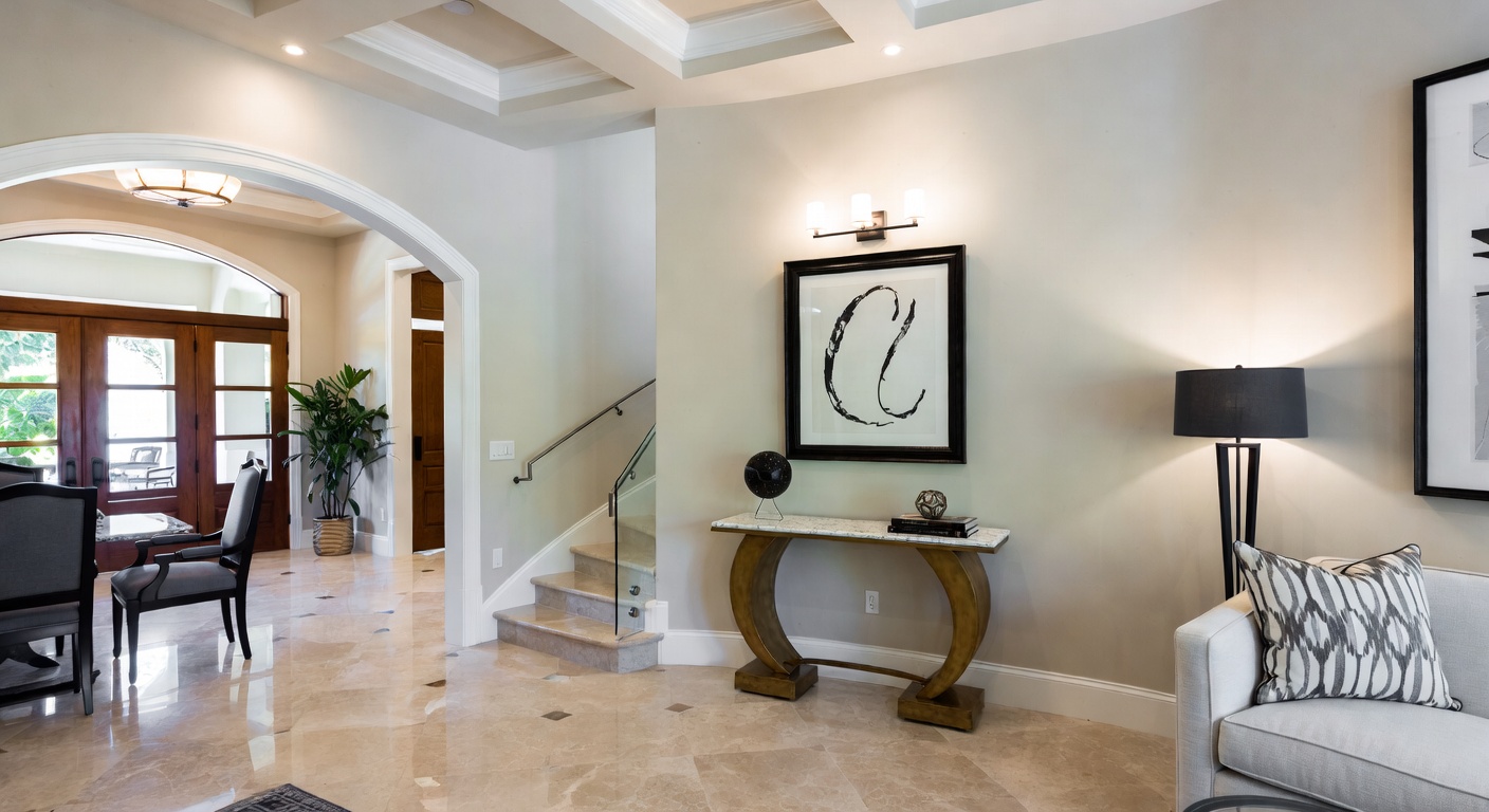 Parametric Entryway Design Ideas | AI Interior Design | NewInterior AI