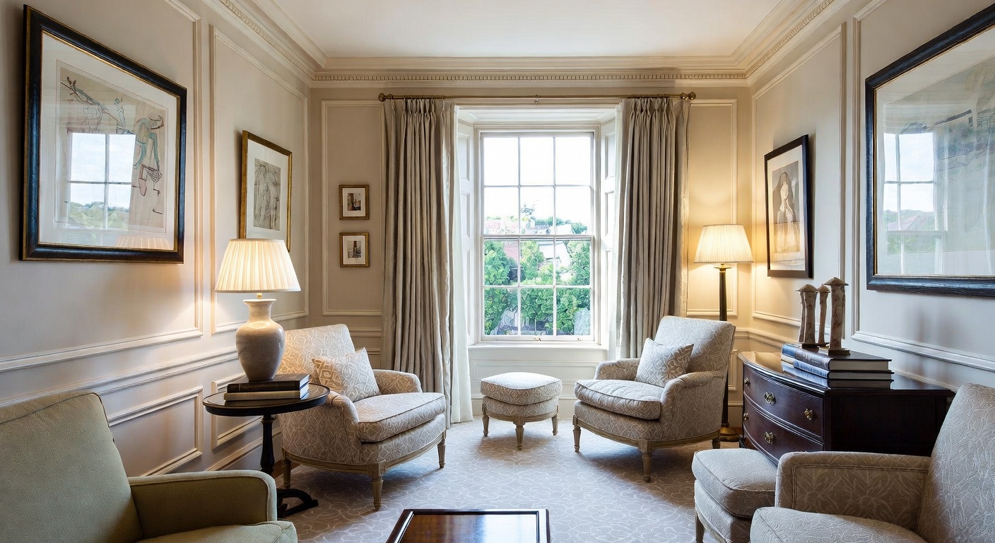 Regency Reading Nook Design Ideas | AI Interior Design | NewInterior AI