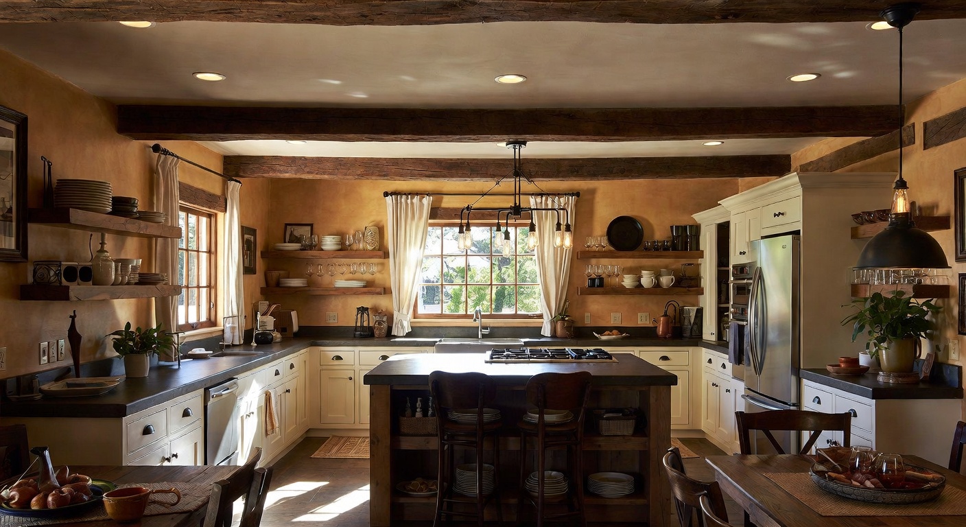 Rustic Kitchen Design Ideas | AI Interior Design | NewInterior AI