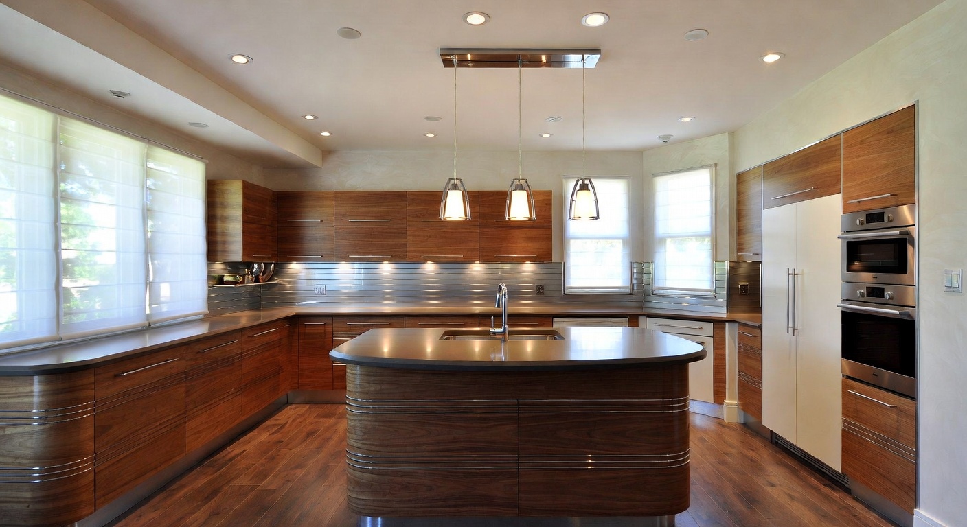 Stream Line Kitchen Designs Streamline Moderne Kitchen Design Ideas | AI Interior Design ...