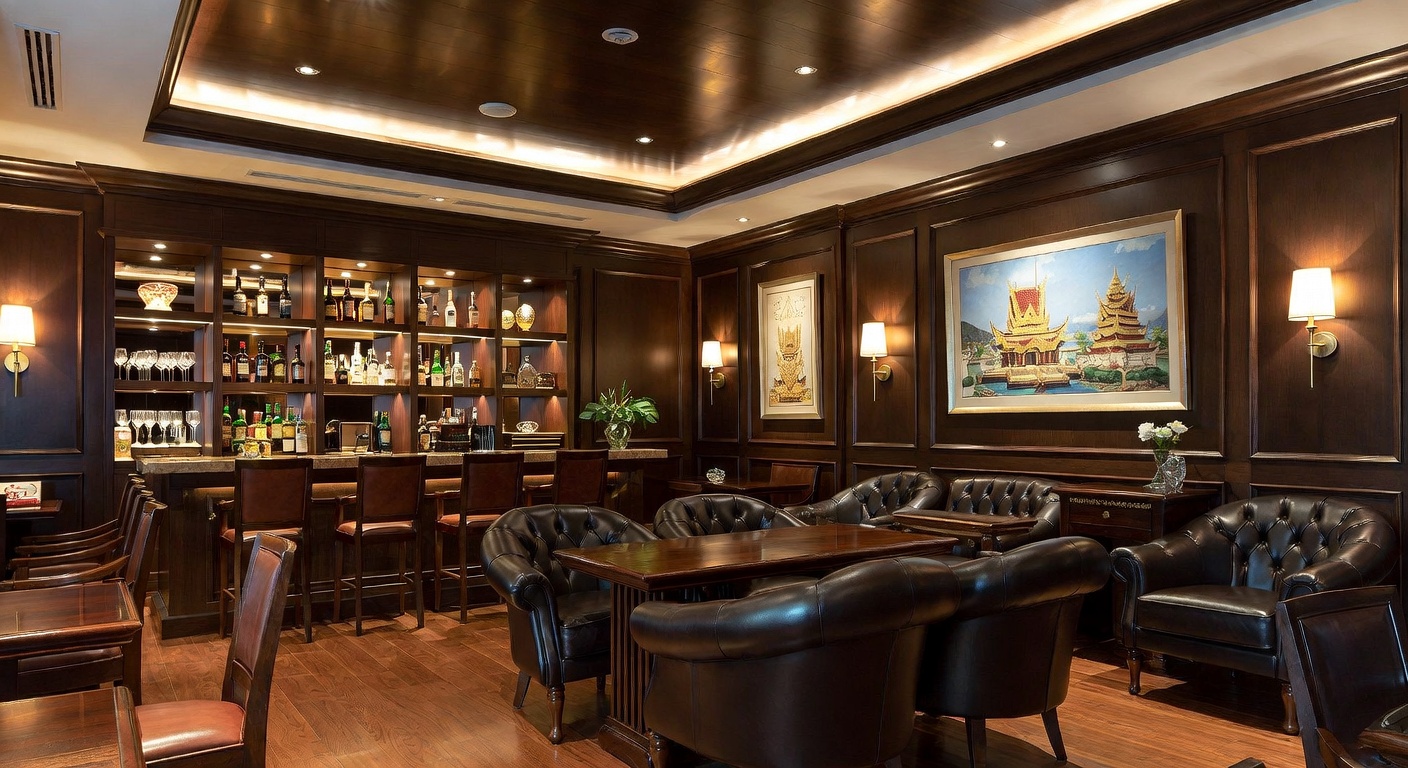 Thai Smoking Room / Cigar Lounge Design Ideas | AI Interior Design ...