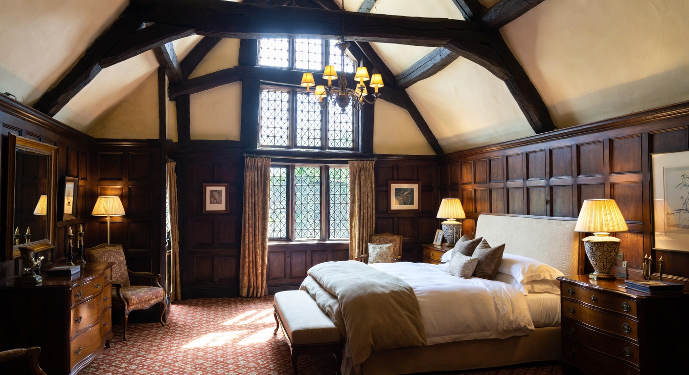 Tudor Bedroom Design Ideas | AI Interior Design | NewInterior AI