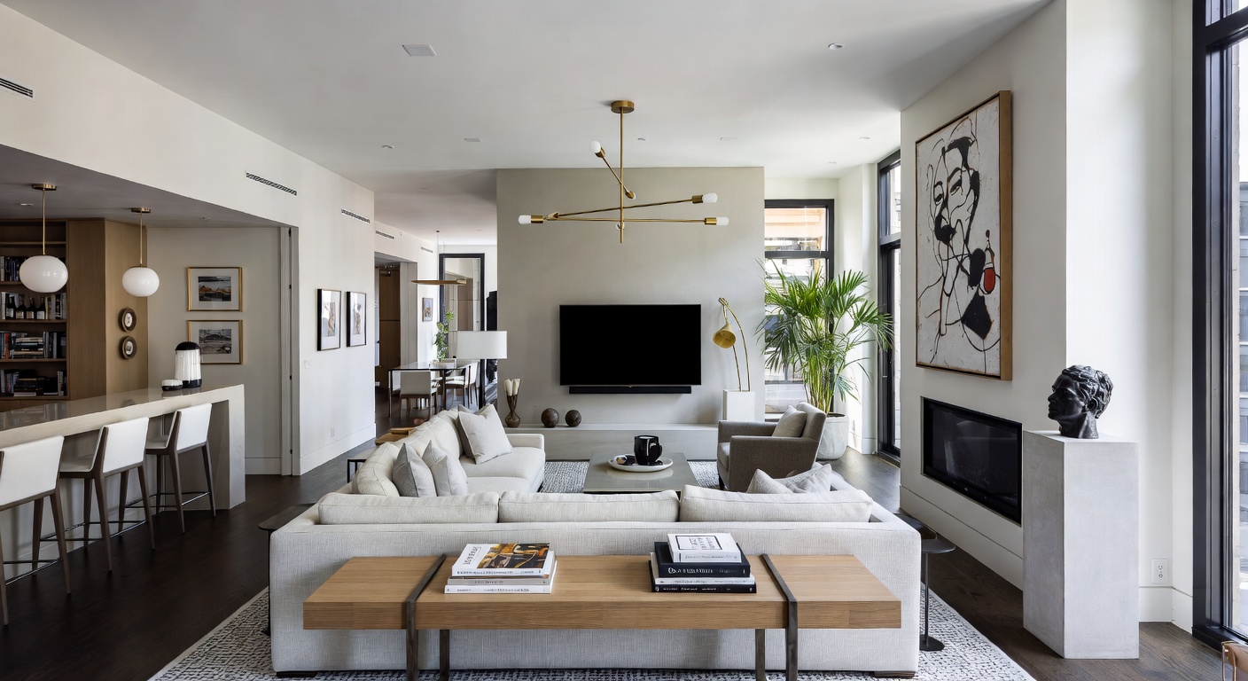 Urban Living Room Design Ideas | AI Interior Design | NewInterior AI
