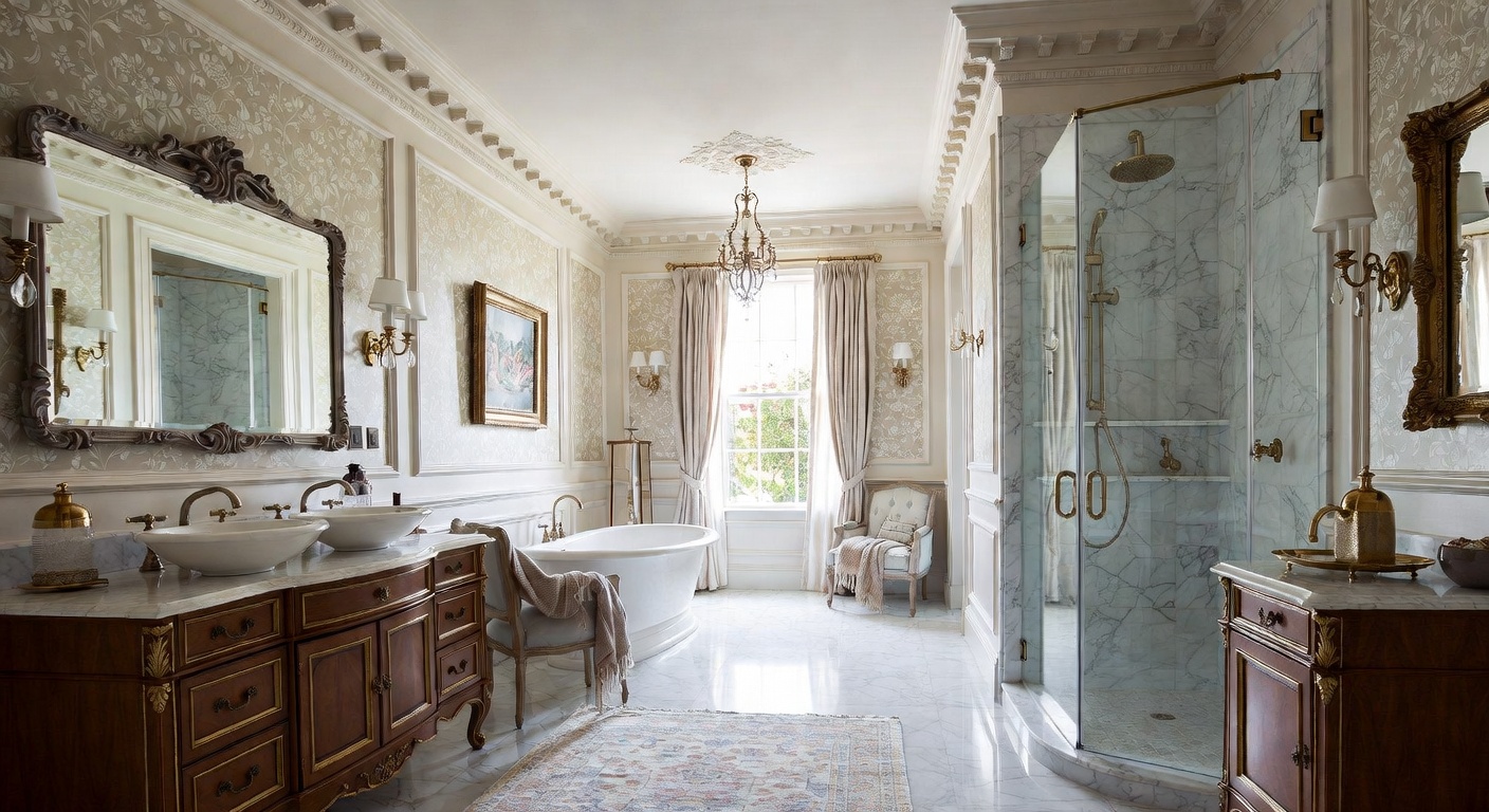 Victorian Bathroom Design Ideas | AI Interior Design | NewInterior AI