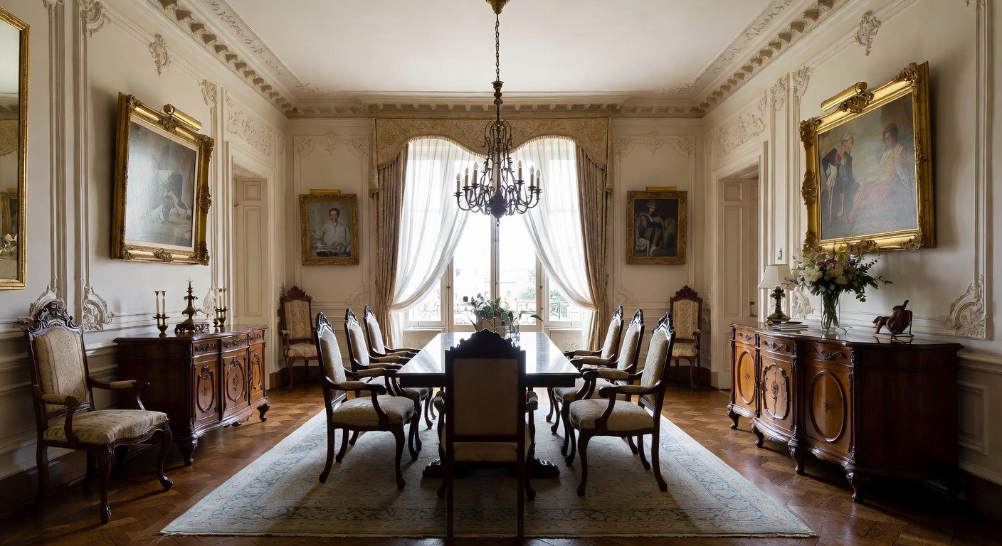 Victorian Dining Room Design Ideas | AI Interior Design | NewInterior AI