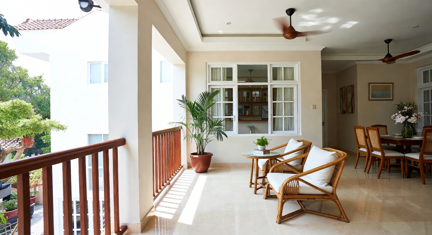 Vietnamese Balcony / Terrace Design Ideas | AI Interior Design ...