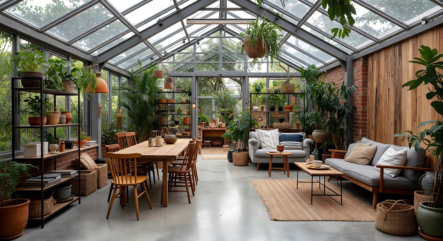 Wabi-Sabi Greenhouse Design Ideas | AI Interior Design | NewInterior AI